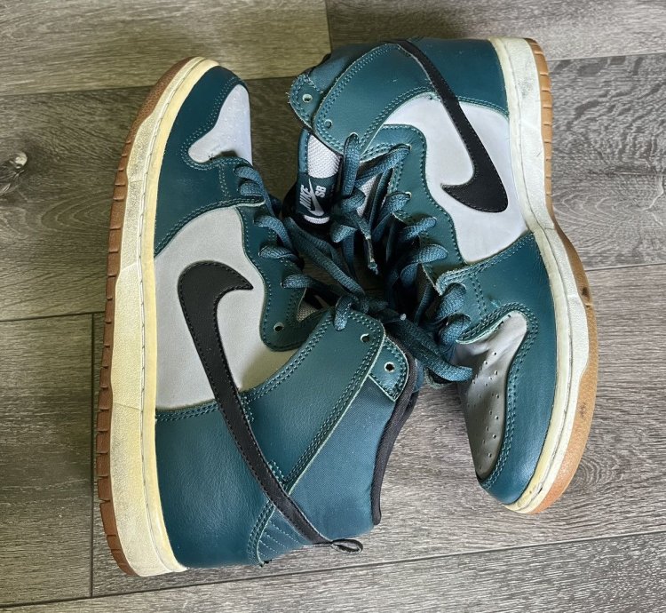 Vintage Nike Sb Dunk High Newport Men 305050-306 2013 9 5