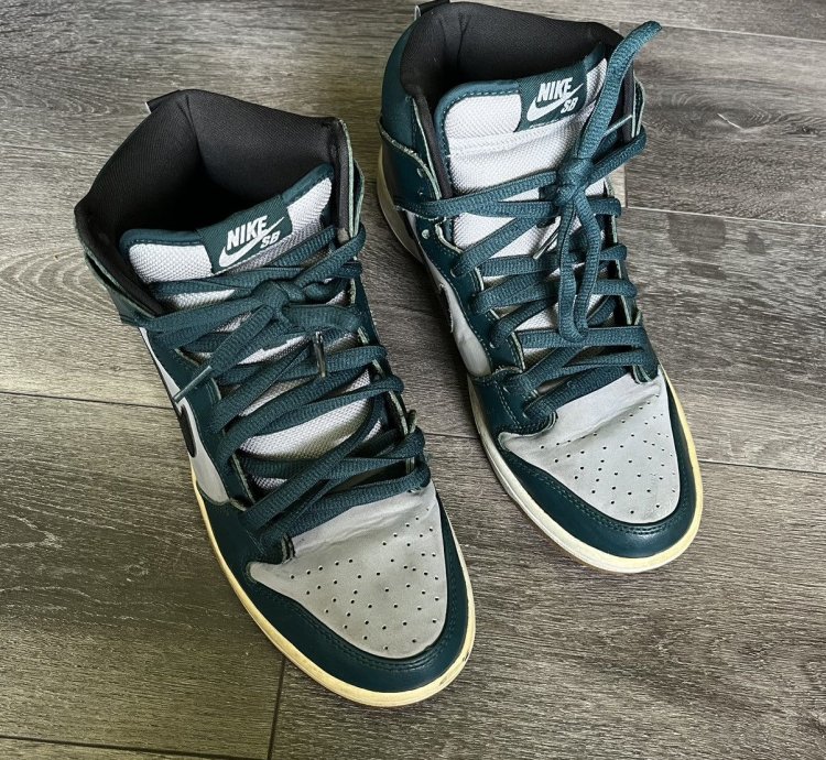 Vintage Nike Sb Dunk High Newport Men 305050-306 2013 9 5