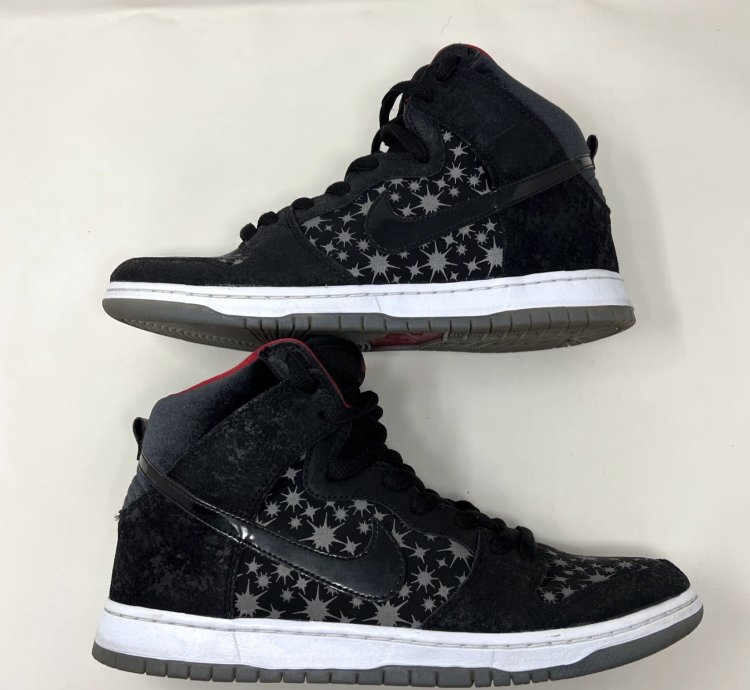 Vintage Nike Sb Dunk High Premium Paparazzi 2014 Black Athletic Sneaker Men Size 11