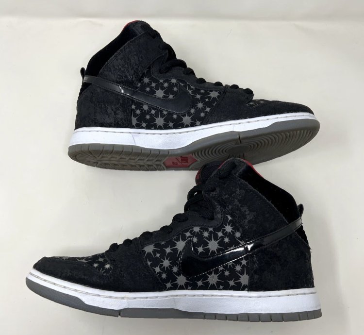 Vintage Nike Sb Dunk High Premium Paparazzi 2014 Black Athletic Sneaker Men Size 11