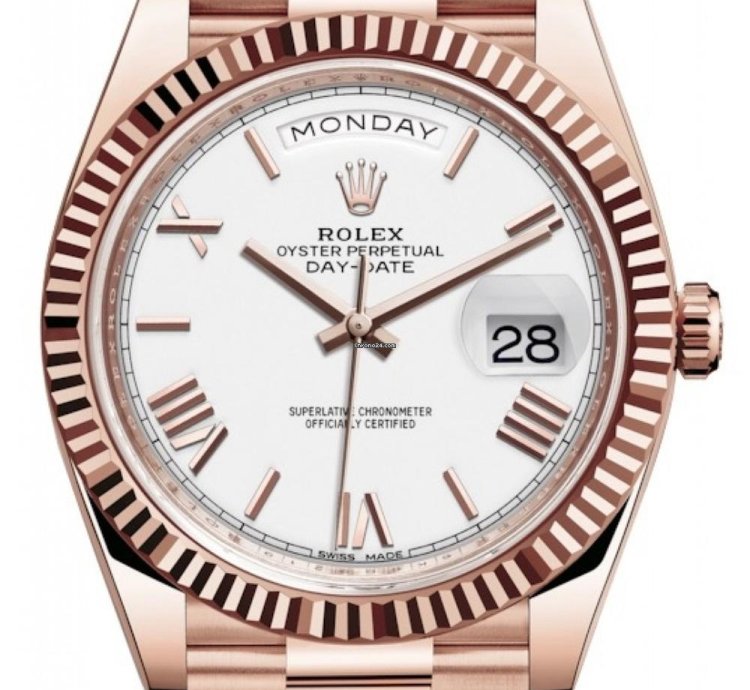 Rolex Day-date 40 228235 White Roman Dial Unworn 2023