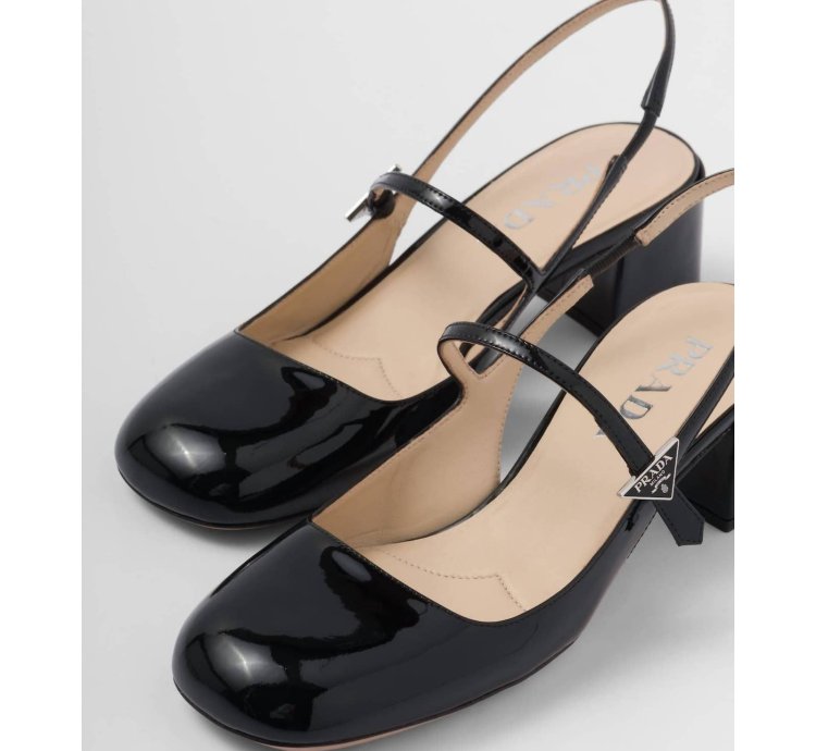 Women Mary Jane Slingback Pumps Shoes In Black