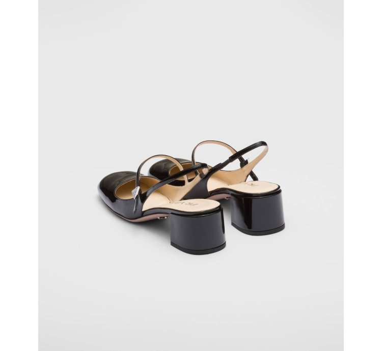Women Mary Jane Slingback Pumps Shoes In Black