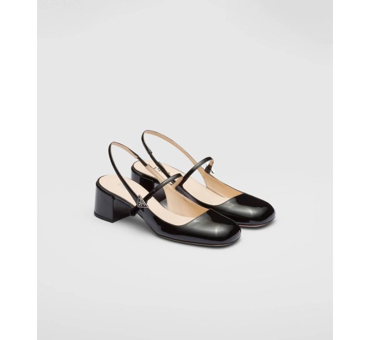 Women Mary Jane Slingback Pumps Shoes In Black
