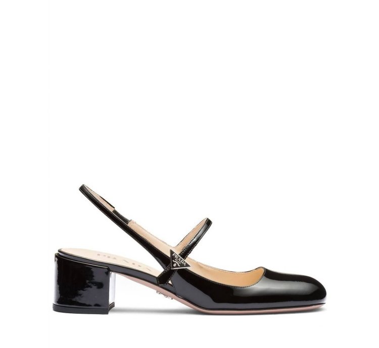 Women Mary Jane Slingback Pumps Shoes In Black