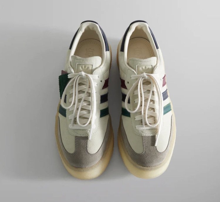 Kith 8th Street Samba Ronnie Fieg Chalk White Kithmas Sz 9