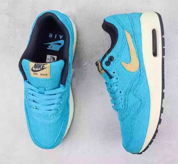 Nike Air Max 1 Corduroy Baltic Blue Sesame Gridiron Sail