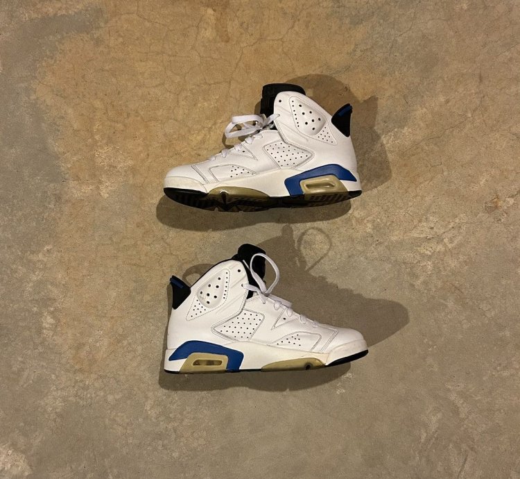 Air Jordan 6 Retro Sport Blue 2014 Us 9
