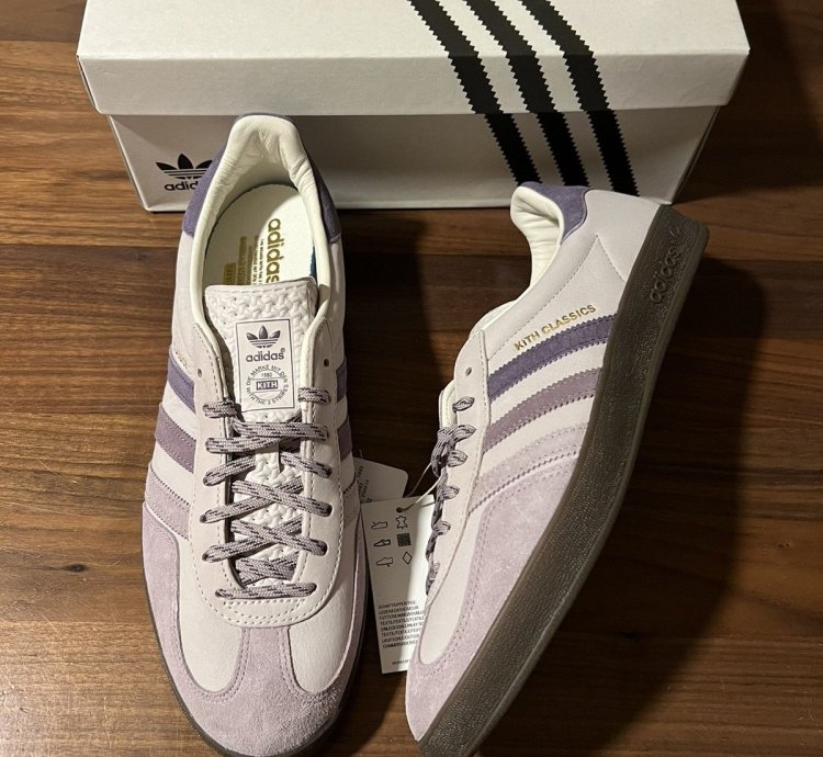 Kith Adidas Gazelle Indoor Ash Purple Ice Purple Gum