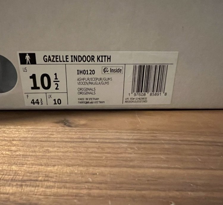 Kith Adidas Gazelle Indoor Ash Purple Ice Purple Gum