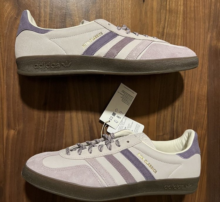 Kith Adidas Gazelle Indoor Ash Purple Ice Purple Gum