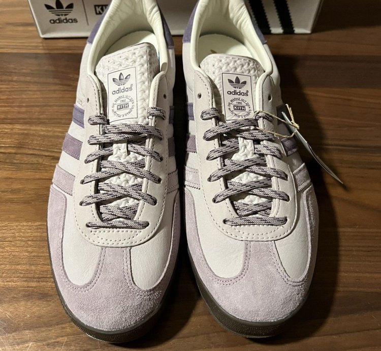 Kith Adidas Gazelle Indoor Ash Purple Ice Purple Gum