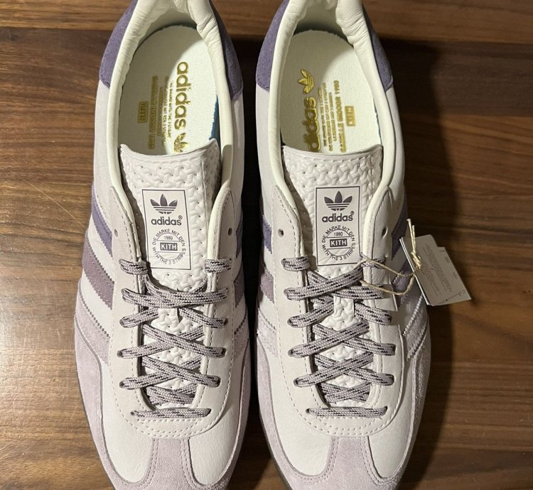 Kith Adidas Gazelle Indoor Ash Purple Ice Purple Gum