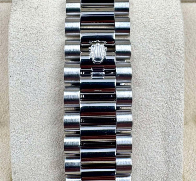 Rolex Day-date 40 228236 40mm Platinum Bracelet Ice Blue Index Dial Unworn 2023