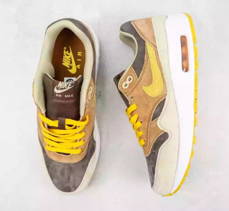Nike Air Max 1 Prm Duck Pecan Yellow Ochre Baroque Brown