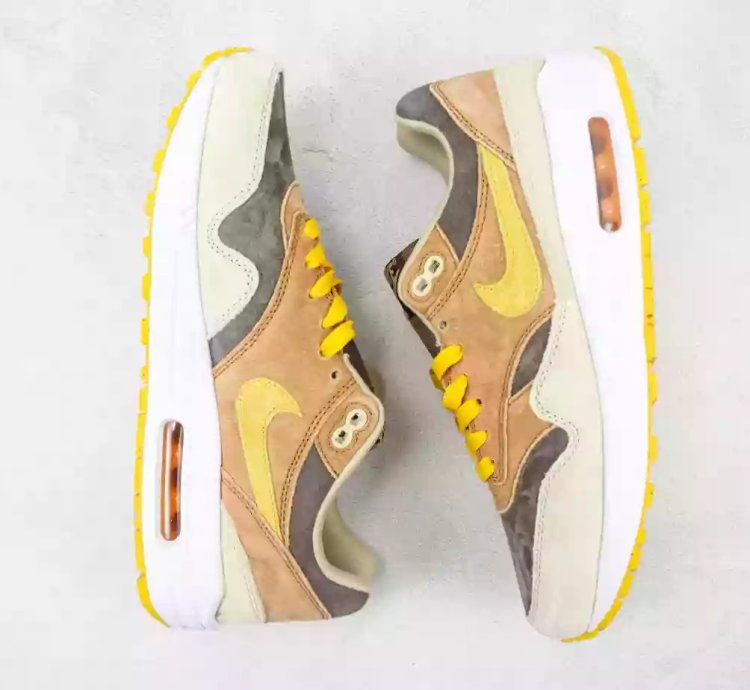 Nike Air Max 1 Prm Duck Pecan Yellow Ochre Baroque Brown