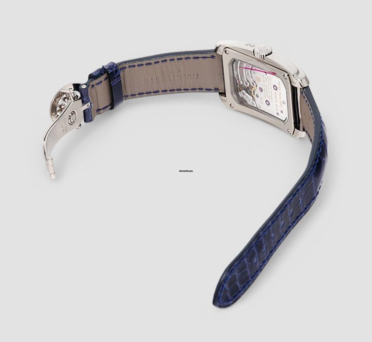 Patek Philippe Gondolo 8 Day Manual Wind Blue Dial 18k White Gold