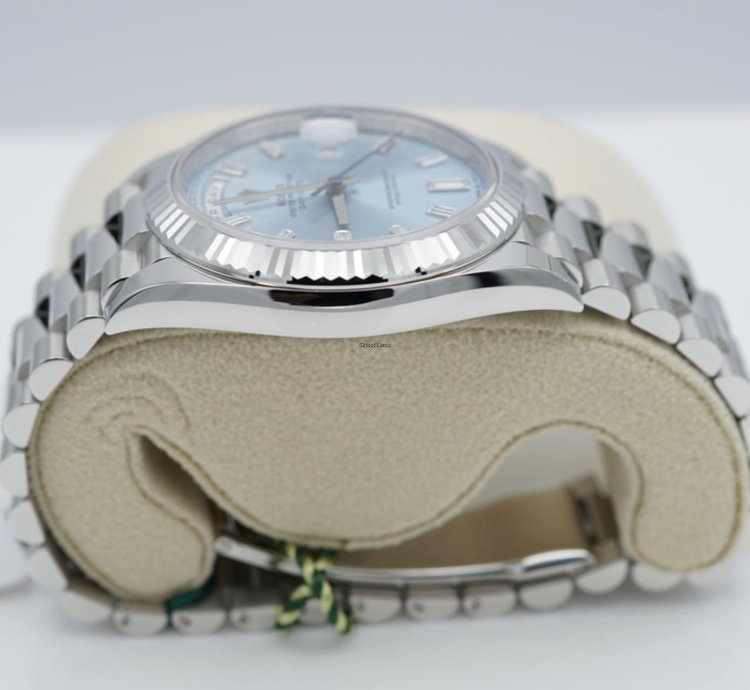 Rolex Day-date 40 228236 Blau Baguette Blue 2024 Neu Full Set