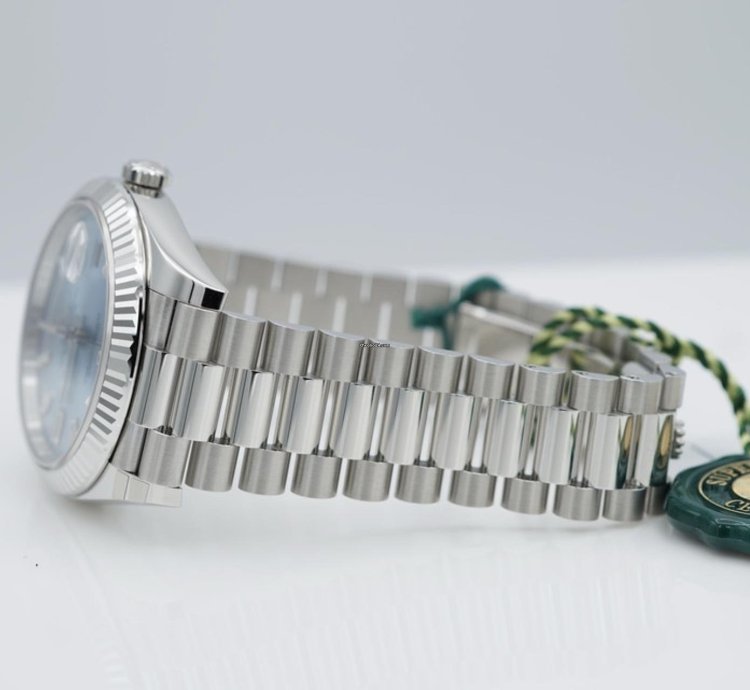 Rolex Day-date 40 228236 Blau Baguette Blue 2024 Neu Full Set
