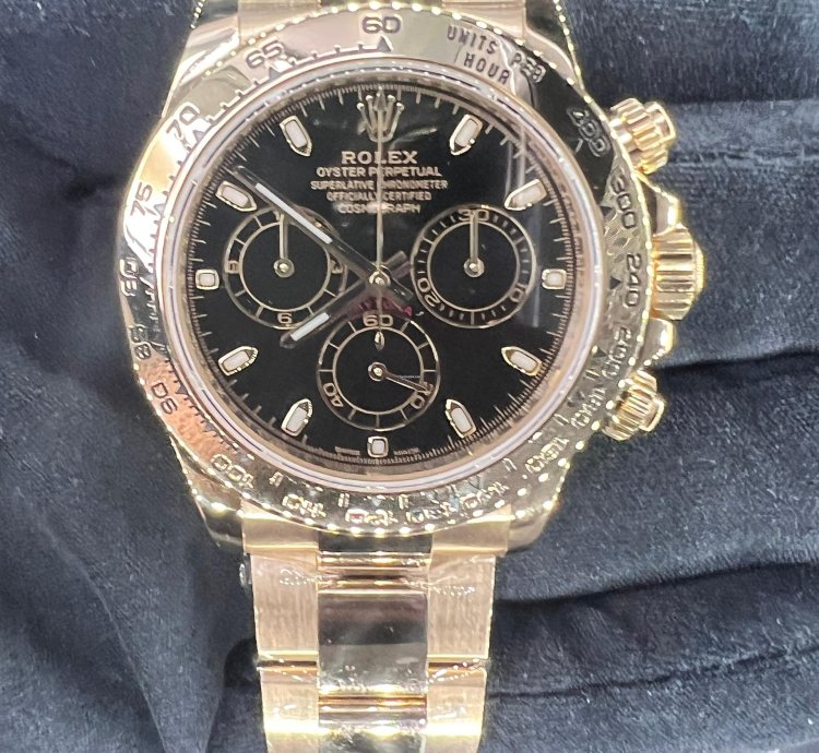 Rolex Daytona Black Dial Full Yellow Gold