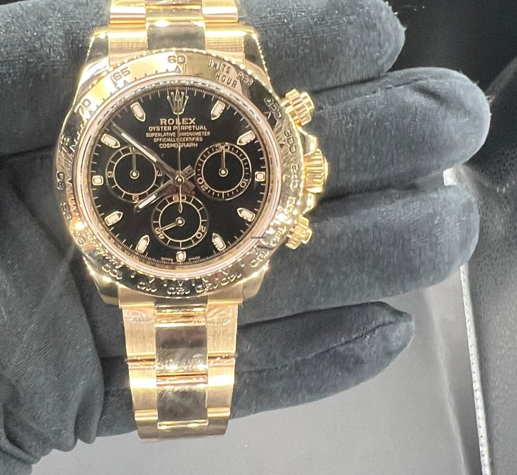 Rolex Daytona Black Dial Full Yellow Gold