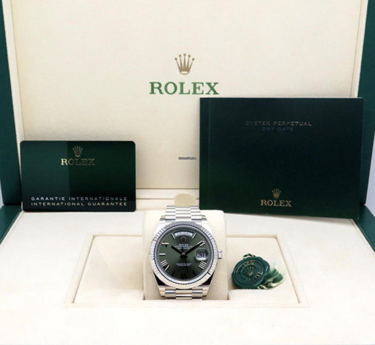 Rolex Day-date 40 228236 Gr Green 2024 Neu Full Set