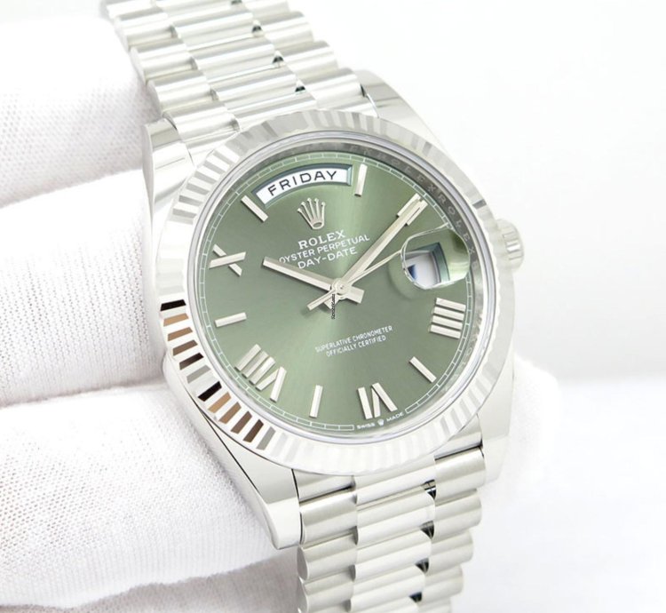 Rolex Day-date 40 228236 Gr Green 2024 Neu Full Set