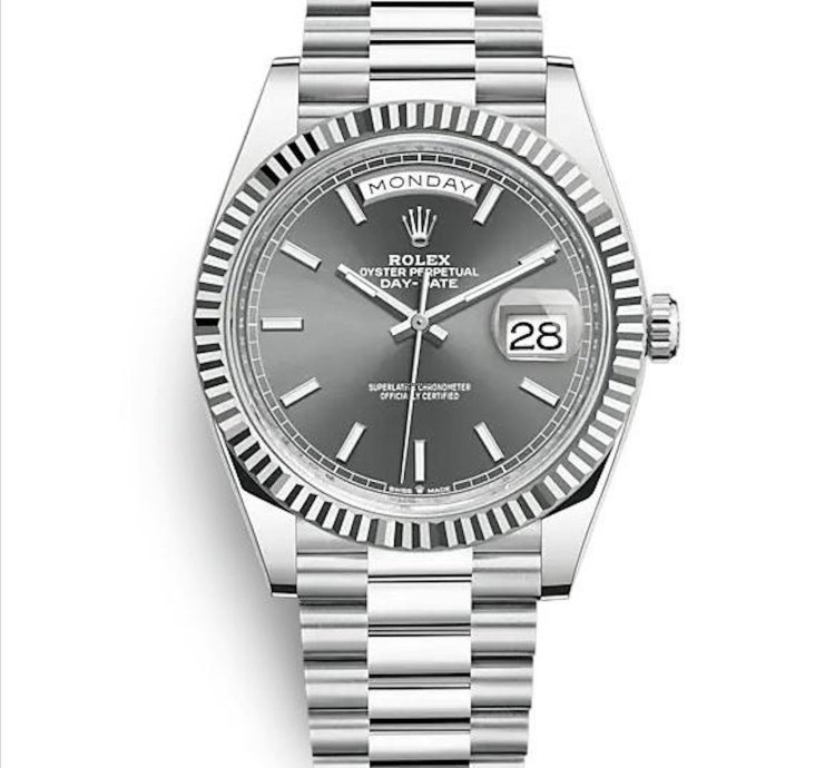 Rolex Day-date 40 228236 Grau Grey 2024 Neu Full Set