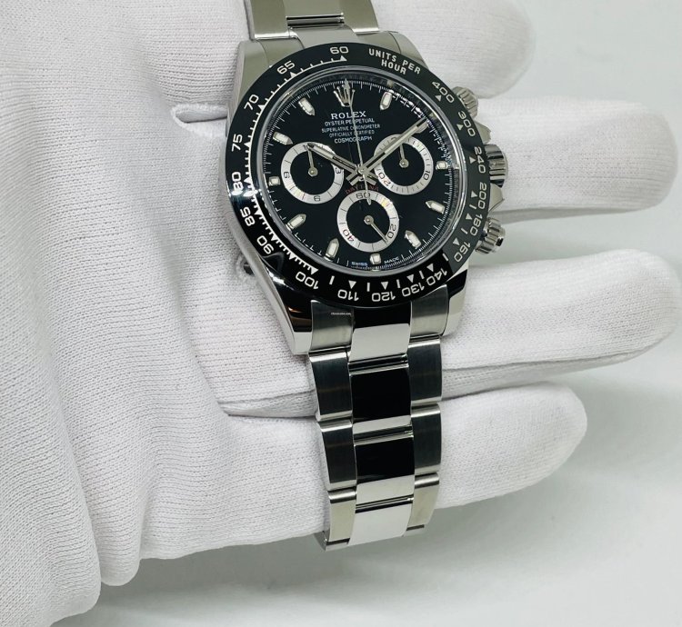 Rolex Daytona Black Dial New Stickers Eu lc100 Full Set 116500ln