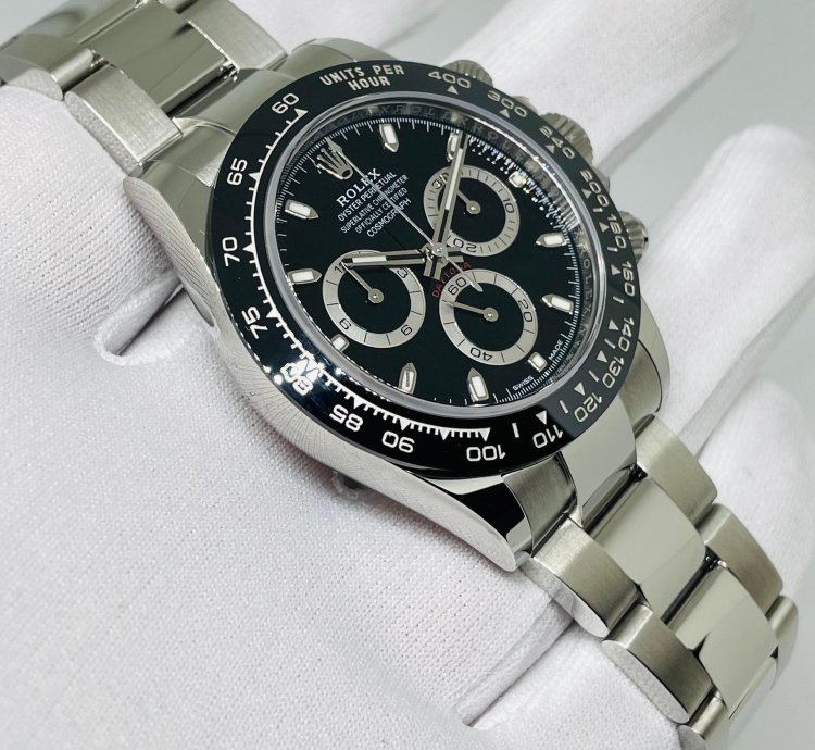 Rolex Daytona Black Dial New Stickers Eu lc100 Full Set 116500ln