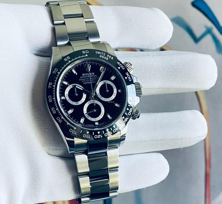 Rolex Daytona Black Dial New Stickers Eu lc100 Full Set 116500ln