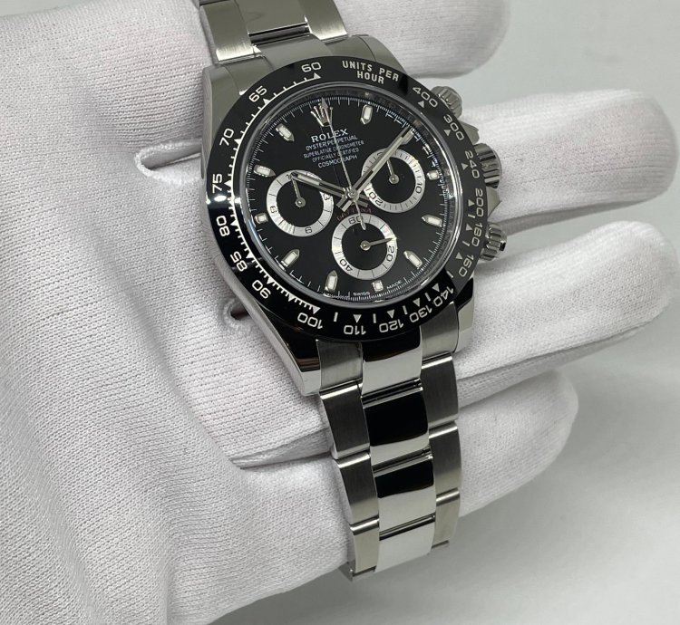 Rolex Daytona Black Dial New Stickers Eu lc100 Full Set 116500ln