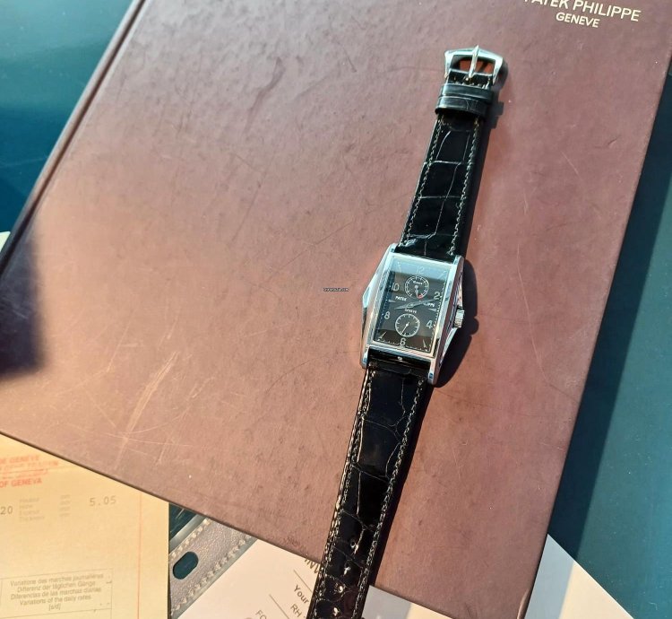 Patek Philippe Gondolo Power Reserve 10 Recently Serviced New Strap Original Box And Papers