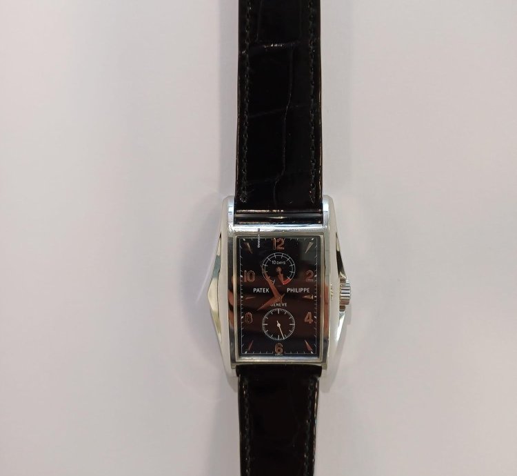 Patek Philippe Gondolo Power Reserve 10 Recently Serviced New Strap Original Box And Papers