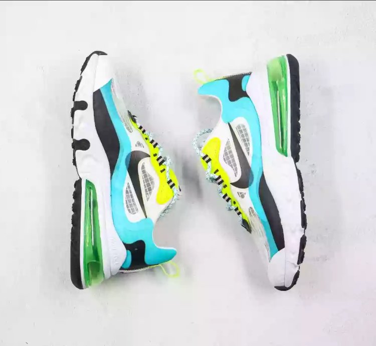 Nike Air Max 270 React Ct1265-300 Oracle Aqua Black-ghost Green