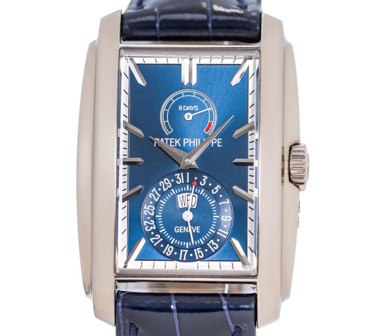 Patek Philippe Gondolo Ref 5200g-001 18k White Gold Blue Dial Box Papers Bj 2015 Pp Service 2025