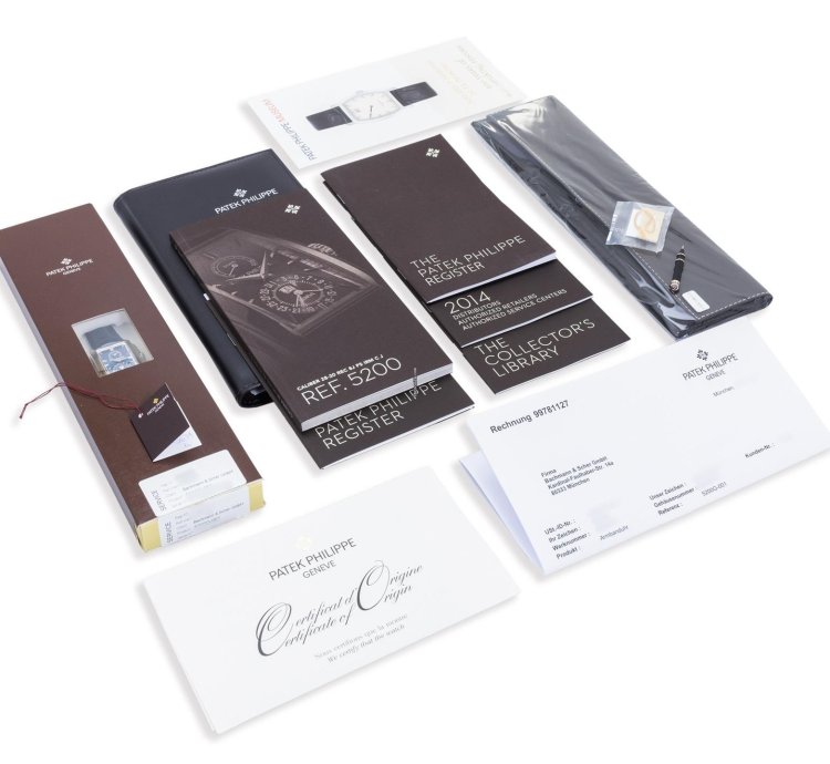 Patek Philippe Gondolo Ref 5200g-001 18k White Gold Blue Dial Box Papers Bj 2015 Pp Service 2025