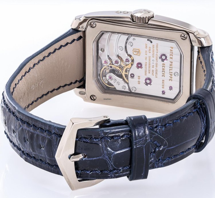 Patek Philippe Gondolo Ref 5200g-001 18k White Gold Blue Dial Box Papers Bj 2015 Pp Service 2025