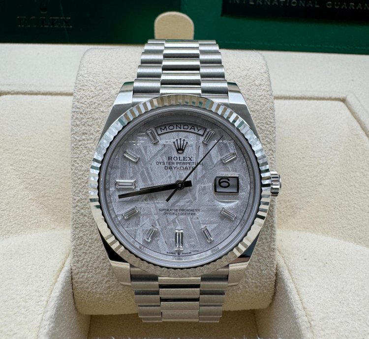 Rolex Day-date 40 228236 Platinum Meteorite Dial New 2022