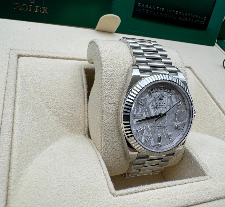 Rolex Day-date 40 228236 Platinum Meteorite Dial New 2022