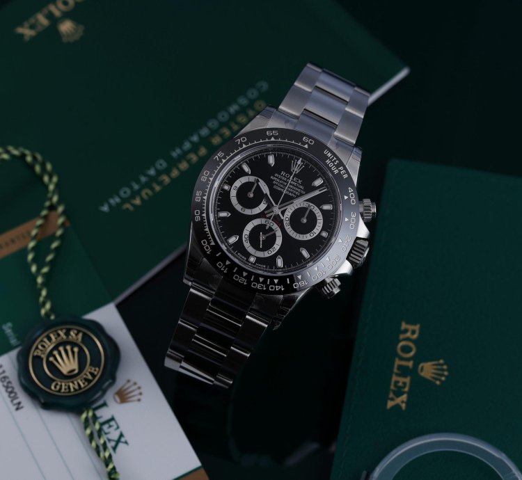 Rolex Daytona Black Dial Ref 116500ln Stainless Steel 2018