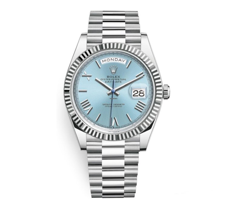 Rolex Day-date 40 228236 Platinum Roman Dial Ice Dial Unworn Full Set