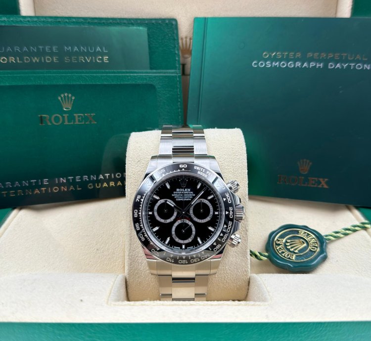 Rolex Daytona Black Dial Stainless Steel Bracelet 126500ln Unworn 2024