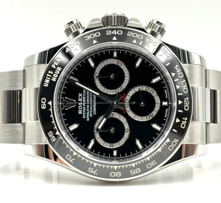 Rolex Daytona Black Dial Stainless Steel Bracelet 126500ln Unworn 2024