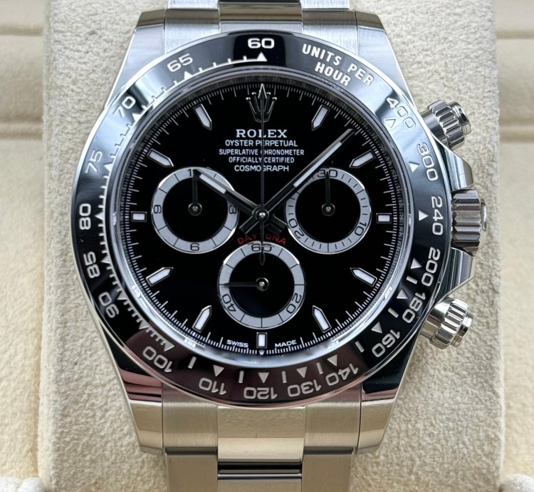 Rolex Daytona Black Dial Stainless Steel Bracelet 126500ln Unworn 2024