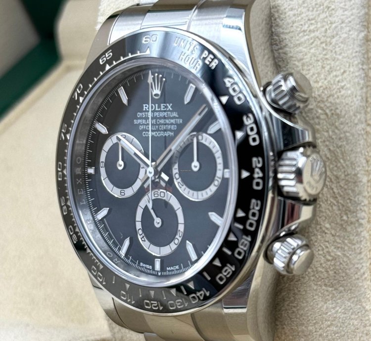 Rolex Daytona Black Dial Stainless Steel Bracelet 126500ln Unworn 2024