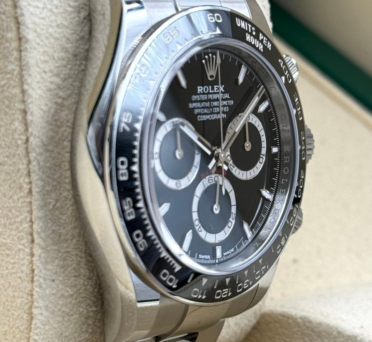 Rolex Daytona Black Dial Stainless Steel Bracelet 126500ln Unworn 2024