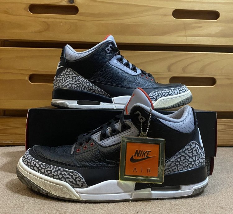 Air Jordan Retro 3 Black Cement 2018 Size 11 5