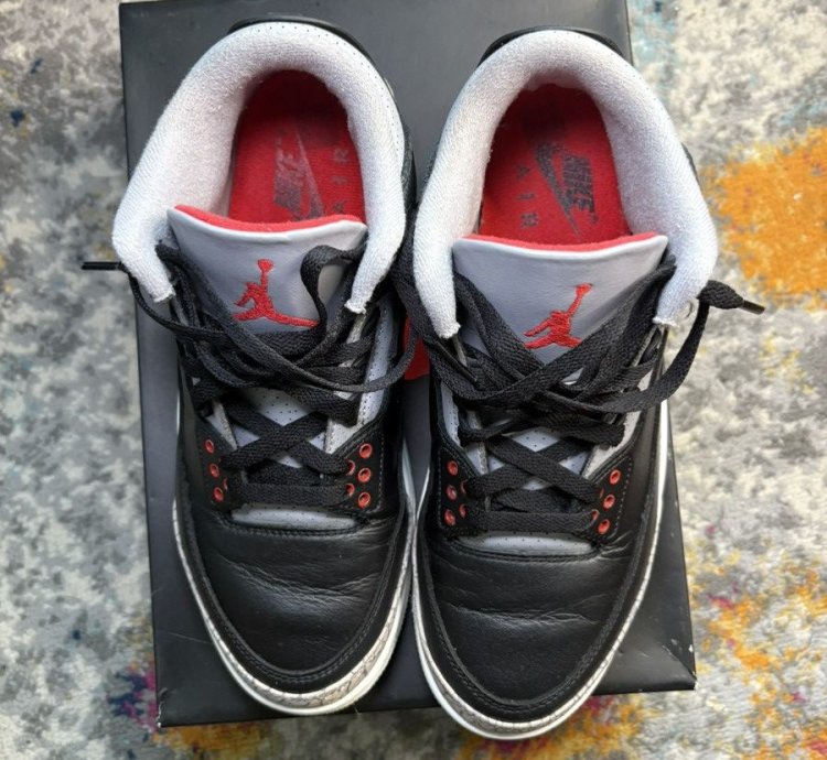Air Jordan Retro 3 Black Cement 2024 Size 8 5