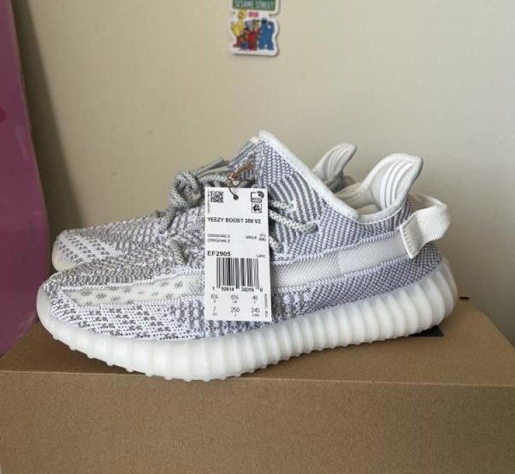New Adidas Yeezy Boost 350 V2 Static Non-reflective Size 7